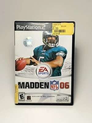 Madden NFL 06 (Playstation 2, 2005) - CIB w Manual - Good Condition PS2 Game - Image 1 of 4