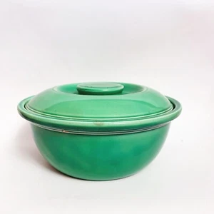 Vintage Homer Laughlin Green Kitchen Kraft Fiesta Covered Casserole Bowl Lid - Picture 1 of 12