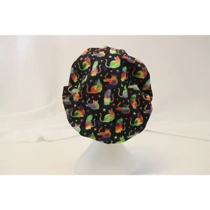 Rainbow Celestial Cats Bouffant Surgical Dental Scrub Cap - Picture 1 of 4