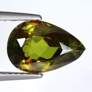 2.25CTS NATURAL COLOR CHANGE CHROME SPHENE TITANIUM GEMSTONE WITH FREE SHIPPING - Picture 1 of 2