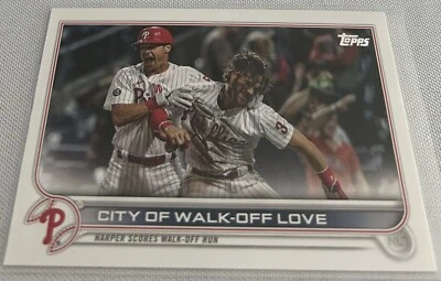 2022 Topps Baseball Bryce Harper Philadelphia Phillies City of Walk Off Love 321 - Image 1 of 2