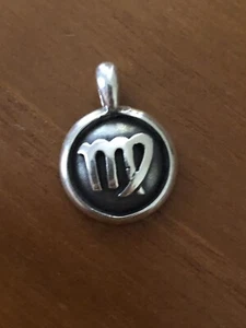 A  Horoscope Virgo Medallion Pendant In sterling silver New 0.5”Diameter 3g - Picture 1 of 5