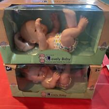 lovely baby cf toys doll new in box lot of 2 10" doll plush