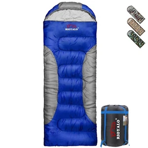 Adult Winter Cold Weather Sleeping Bag w. Comp Sack - 0 degree Waterproof 4S - Picture 1 of 5