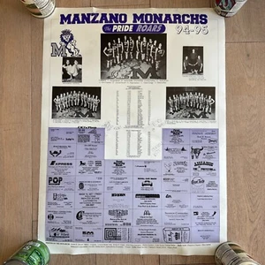 Manzano Monarchs 1994-95 Poster The Pride Roars Albuquerque, NM 18.75x25" - Picture 1 of 8