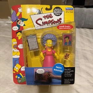 THE SIMPSONS WORLD OF SPRINGFIELD INTERACTIVE FIGURE PATTY BOUVIER SERIES 4 - Picture 1 of 5