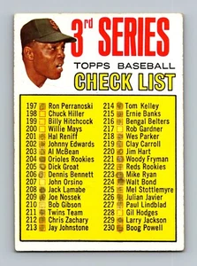 1967 Topps #191 Checklist GD-VG (Marked) Check List Willie Mays - Picture 1 of 2