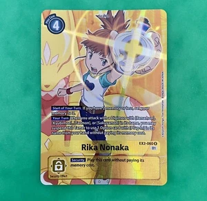 Digimon TCG Digital Hazard Rika Nonaka EX2-060 Holo Alternate Art AA SR - Picture 1 of 4