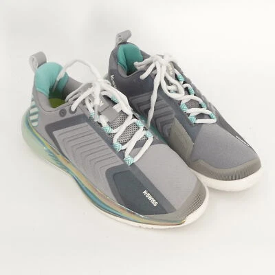 K-Swiss Ultrashot 3 Tennis Shoes Alloy Brilliant White Turquoise Women's 8.5 - Image 1 of 4