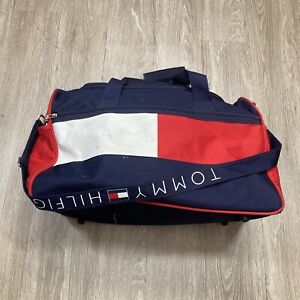 Vintage Tommy Duffle Bag 90s 00s Hilfiger Gym Work-out Sports Travel Carry-all