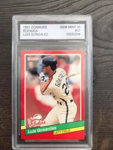 👀👉1991 Donruss #17 LUIS GONZALEZ ⭐️Rookie Card⭐️ FGS Graded 10 🔥🔥 - Picture 1 of 2