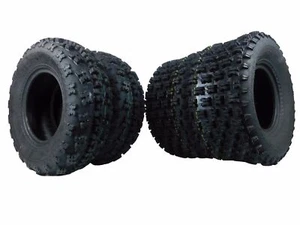 21X7-10 & 20X10-9 ATV TIRE SET (All 4 Tires) HONDA TRX 300EX 400EX 400X 450R - Picture 1 of 7