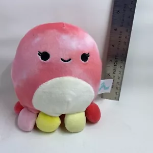 Squishmallow ORZELLA the OCTOPUS 5" peluche morbido squishy TIE-DYE cesto pasquale - Foto 1 di 7