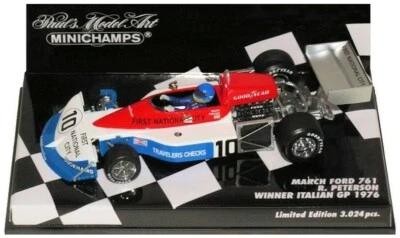 Minichamps March 761 #10 Winner Italian GP 1976 - Ronnie Peterson 1/43 Scale - Image 1 of 2