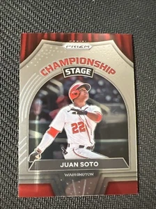 Juan Soto - Championship Stage Silver Prizm #CS-7 Panini 2022 NM - Picture 1 of 10