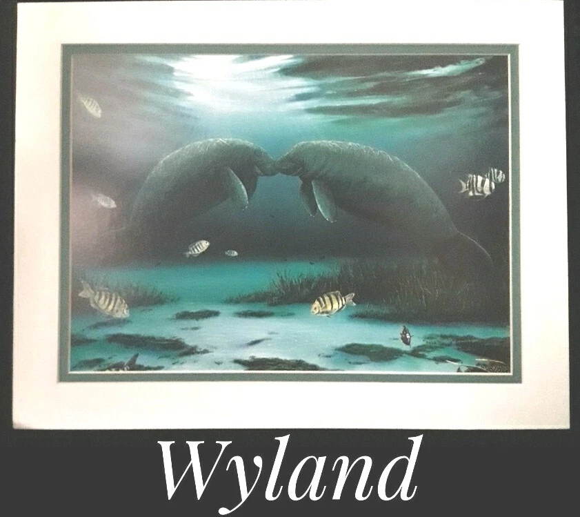 Wyland, 11" x 14" impressão de calendário de belas artes. Montado em núcleo de espuma sem ácido. NOVO! - Imagem 1 de 1