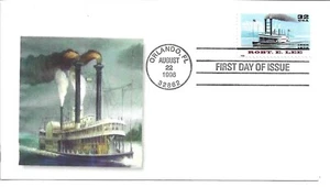 1996 FDC, ROBERT E. LEE BATTELLO A VAPORE - Foto 1 di 1