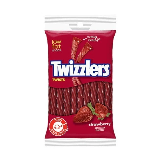 5x Twizzlers Twists Strawberry Flavor Candy Licorice, 198 Grams, Israel Kosher - Image 1 of 1