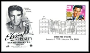 1993 American Music Sc 2721 Elvis Presley pictorial FDC ArtCraft cachet (L68 - Picture 1 of 1