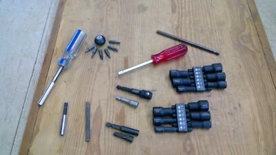 HEX NUT DRIVER LOT XCELITE HANDLE METRIC SAE- FREE SHIP - Image 1 of 4