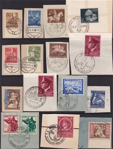 Lot Stamp Germany WWII 3rd Reich Hitler Soldiers Brown Derby Labor Munich U - Picture 1 of 7