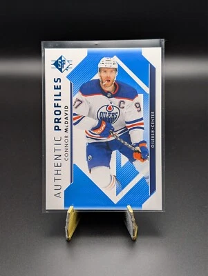 2023-24 Upper Deck SP Connor McDavid #AP-1 Authentic Profiles Blue - Image 1 of 2