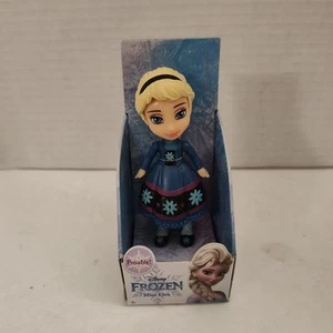 Disney Prinzessin Mini Kleinkind Elsa lila Kleid bewegliche Puppe 3" Figur Frozen Spielzeug - Bild 1 von 6