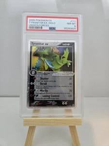 PSA 8 NM-MT Pokemon Tyranitar ex EX Unseen Forces Holo 111/115 - Picture 1 of 2