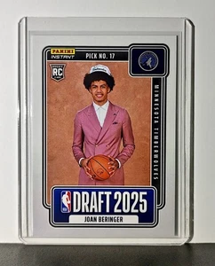 Joan Beringer Rookie 2025-26 Panini NBA #17 Draft Night Minnesota Timberwolves - Picture 1 of 6