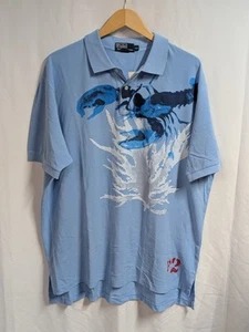 Polo Ralph Lauren Para Hombre Azul Lago Gráfico Polo XXL *Precio de venta sugerido por el fabricante 75 USD* NUEVO CON ETIQUETAS - Imagen 1 de 12