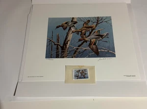 David Maass 1983 -1984 Duck ,Stamp, print /Folder -Ship Flat - Picture 1 of 2