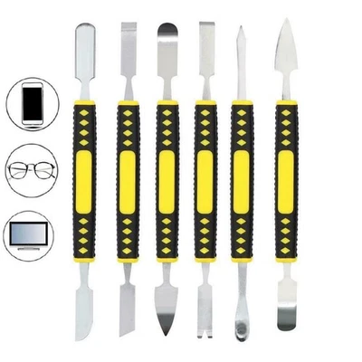 6 Pack Electronics Repair Tools Boots Sticks Mobile Phone Digital Metal Crowbar - Image 1 of 4