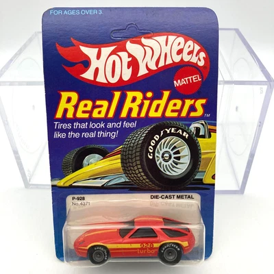 Hot Wheels Original 1982 Real Riders P-928 Porsche #4371 HK Gray Hub UNPUNCHED - Image 1 of 4