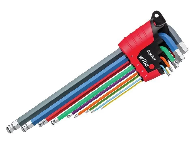 Wiha - ErgoStar MagicRing® Colour Hex Ball End L-key Set, 9 Piece - Image 1 of 1