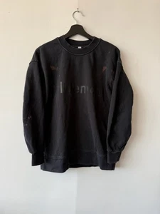 Lululemon Sweatshirt Womens 2 Black Out Crewneck Pullover Spell Out Logo - Picture 1 of 6