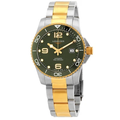 Reloj para hombre Longines Hydro Conquest automático esfera verde L3.781.3.06.7 Foto 1 de 3