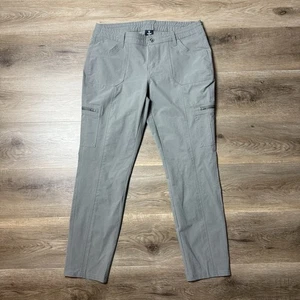 Kuhl Horizn Pants Womens 12 Short Straight Cargo Gray Hiking Outdoor - Picture 1 of 8