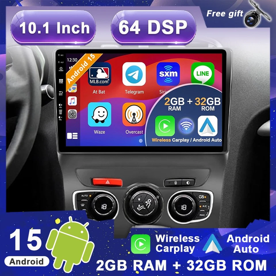 10.1" Autoradio Für Citroen C4L 2013-2017 Android15 GPS Navigation Car Play 32GB - Bild 1 von 4