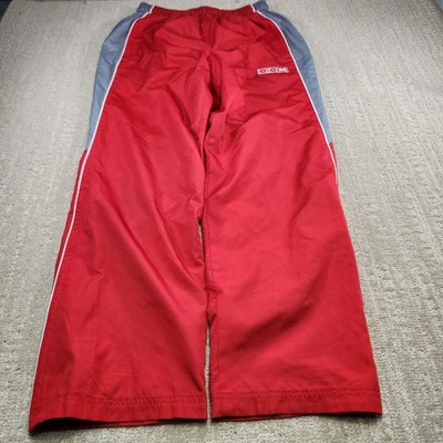 Pantalones de chándal CCM vintage para hombre rojos medianos Y2K holgados forrados de malla tejidos de hockey  Foto 1 de 4