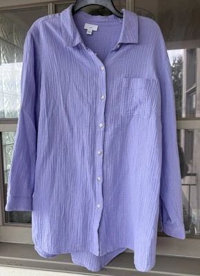 Camisa para mujer Jill Lily Essential con botones talla XL nueva con etiquetas Foto 1 de 2