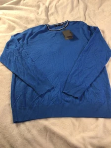 Suéter de Golf G/Fore Nuevo con Etiquetas Cerul Azul Lana Cuello Redondo Para Hombres Talla XL Nuevo con Etiquetas - Imagen 1 de 3
