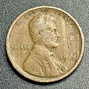 Error Coin 1917-P Lincoln Cent Wheat Penny Woody Error Improper Alloy Error - Picture 1 of 2