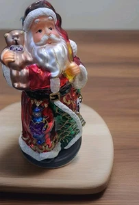 Thomas Pacconi Classics Santa Claus Blown Glass Table Top Ornament 14" 3 Pcs - Picture 1 of 5
