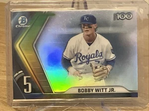 2022 Bowman - Chrome Bowman Scouts Top 100 Bobby Witt Jr. #BTP-5 (RC) - Picture 1 of 2