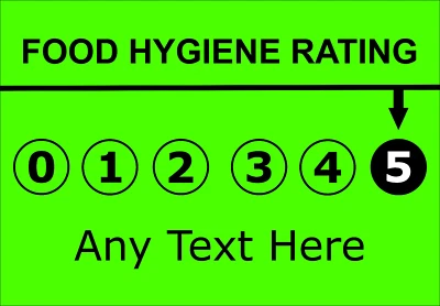 BIKEDEALS2U Personalised FOOD HYGIENE Metal Signs Custom Cafe Take Away Retail Man Cave A4A5