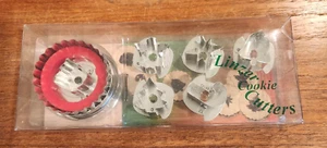 NIB LINZER COOKIE HOLIDAY/CHRISTMAS THEMED CUTTER SET ANGEL-TREE-BELL-STAR+ - Picture 1 of 1