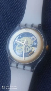 Swatch Gilt Ghost Watch Men Women Skeleton Dial 40MM AG2012 - Picture 1 of 14
