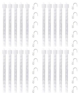 20er-Pack Einzelhandel Clip hängende Ware 12 Laschen Kunststoff Display Streifen + 20 S-Haken - Bild 1 von 7