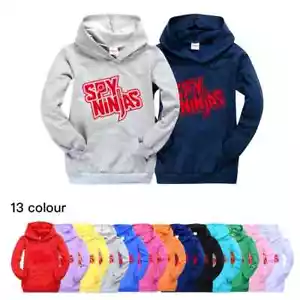 Spy Ninjas Hoodie Sweatshirt Kids Pullover Hoody Tops Boys Sweaters Jumpers - Picture 1 of 44