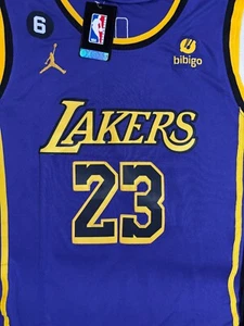 2XL LeBron James#23 Purple Swingman Jersey Los Angeles Lakers - Picture 1 of 4